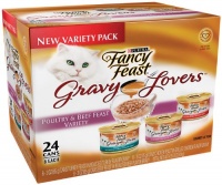 Fancy Feast Gravy Lovers Cat Food Variety Pack, 3-Ounce Cans (Pack of 24)