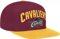 NBA Cleveland Cavaliers Wool Blend Adjustable Snapback Hat, One Size,burgundy/gold