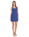 laundry BY SHELLI SEGAL Women's Lace Tank Dress, Jet Blue, 10