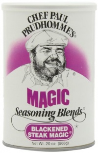 Chef Paul Blackened Steak Magic Seasoning, 20-Ounce Canisters (Pack of 2)