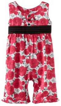 Hartstrings Baby-Girls Newborn Rose Print Sateen Party Pant, Red Novelty, 12 Months