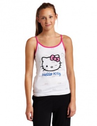 Hello Kitty Women's Pink Beauty Burn Out Tank Top, Pink, Large