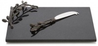 Michael Aram Olive Branch Cheese Board & Knife Oxidized - 112278