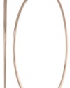 Nine West Brass Hoops Rose Gold-Tone Medium Hoop Earrings