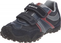 Geox Cgiant4 Sneaker (Toddler/Little Kid/Big Kid),Navy/Red,32 EU(1 M US Little Kid)