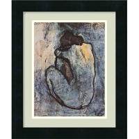 The Blue Nude (Seated Nude), 1902 by Pablo Picasso, Framed Print Art - 16.44 x 13.69