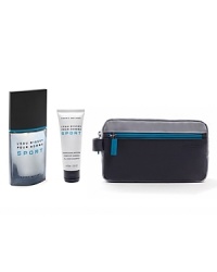 A sensation of freshness like a breath of fresh air on mountain tops. L'Eau d'Issey Pour Homme Sport celebrates the holiday with a three-piece gift set featuring a 3.3 oz Eau de Toilette Spray, a 2.5 oz All-Over Shampoo and a sporty, limited-edition travel case.