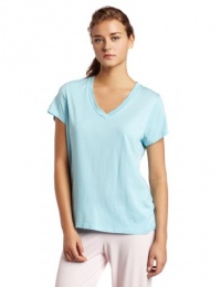 HUE Womens V Neck Sleep Sleep Tee