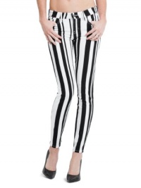 GUESS Brittney Striped Denim Leggings