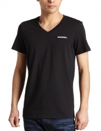 Diesel Men's Michael V-Neck T-Shirt,Black,Small