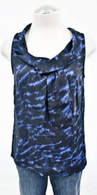 MICHAEL Michael Kors Azure Cowl Neck Sleeveless Top