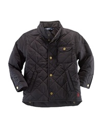 This diamond-quilted microfiber bomber jacket is an updated classic made for timeless durability and style.