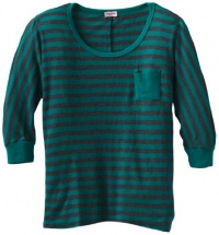 Splendid Girls 7-16 Striped Thermal Top, Jade, 7/8