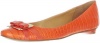 Nine West Women's Rueben Ballet Flat,Orange/Orange Crocodile,9.5 M US