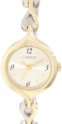 Carriage Women's C3C227 Two-Tone Round Case Silver-Tone Dial Two-Tone Jewelry Bracelet Watch