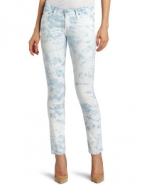 AG Adriano Goldschmied Women's Stilt Cigarette Leg Jean, Tie Dye Ice Blue, 27