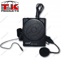 Aker Voice Amplifier 10watts Black MR1506 by TK Products, Portable, for Teachers, Coaches, Tour Guides, Presentations, Costumes, Etc.