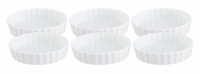 HIC Porcelain 4.5-by-1-Inch Round Quiche/Cr?me Brulee Dishes, Set of 6