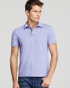 Elie Tahari Craig Slub Polo - Slim Fit