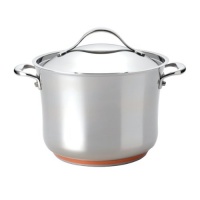 Anolon Nouvelle Copper Stainless Steel 8.25-Qt. Covered Stockpot