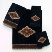 Avanti Mojave Black Fingertip Towel