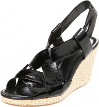 Cole Haan Women's Air Dinah 85 Wedge Sandal,Black Patent,8 B US