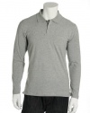 Alfani Grey Long Sleeve Casual Polo