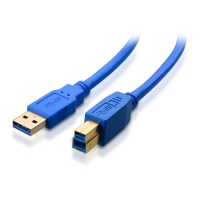 Cable Matters Gold Plated SuperSpeed USB 3.0 Cable Type A Male to Type B Male 10 ft