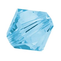 SWAROVSKI ELEMENTS Crystal Bicone 5328 4mm Aquamarine (50)