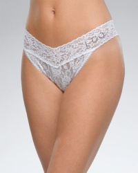 Hanky Panky I DO - Signature Lace Original Crystal Thong, One Size, White