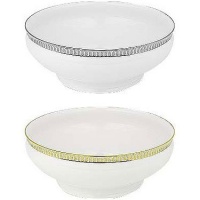 PLUMES PLATINUM SALAD SERVING BOWL