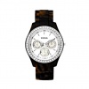 Fossil Women's ES2456 Tortoise Resin Bracelet White Glitz Analog Dial Watch