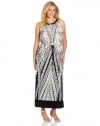 Calvin Klein Women's Plus-Size Maxi Dress with Key Hole