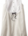 Blush by Us Angels Girls 7-16 Sequin And Chiffon Tux Dress, Ivory, 10