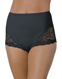 Bali Lace Inset Microfiber Moderate Control Brief 2 Pack X054