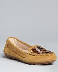 House of Harlow 1960 takes its vintage styling into updated, of-the-moment moccasin loafer flats.