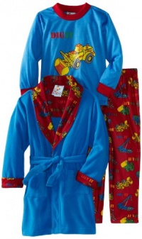 Baby Bunz Boys 2-7 Dig It 3 Piece Robe And Pajama Set