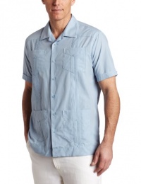 Cubavera Men's Short Sleeve Traditional Guayabera Shirt