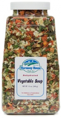 Harmony House Foods Soup Mix, Dried Vegetable, 12 Ounce Quart Size Jar