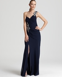 Faviana Couture Gown - One Shoulder Beaded