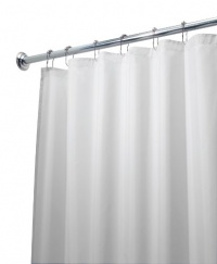 InterDesign Waterproof X-Wide Shower Curtain or Liner, White