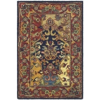 Safavieh Heritage Collection HG911A Handmade Multicolor Hand-Spun Wool Area Rug, 3-Feet by 5-Feet