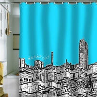 DENY Designs Bird Ave Ann Arbor Sky Shower Curtain, 69 by 72-Inch