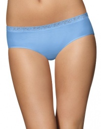 Bali Comfort Revolution Seamless Lace Hipster Panty, 10-Blissful Blue