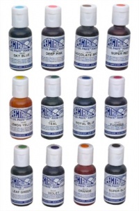 Ateco 1112 12-Color Food Coloring Kit