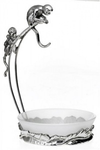 Arthur Court Monkey Banana Holder with Bowl