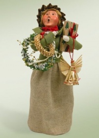 Woman with Straw Ornament Figurine