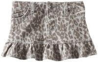 Baby Phat - Kids Girls 2-6X Printed Leopard Twill Skirt, Gray, 2T