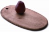 J.K. Adams 14-Inch-by-18-1/2-Inch Maple Wood Artisan Cutting Board, Oval-Shaped