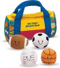 4 Soft Balls With Features - Baby Gund My First Sports Bag